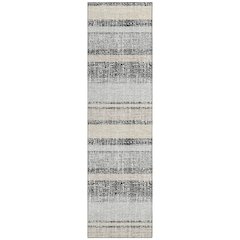 Machine Washable Indoor/Outdoor Chantille ACN2122 Black 2'3" x 7'6" Runner Rug