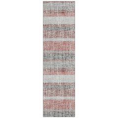 Machine Washable Indoor/Outdoor Chantille ACN2122 Burgundy 2'3"x7'6" Runner Rug