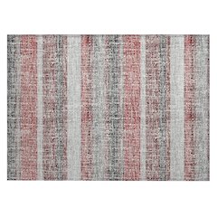 Machine Washable Indoor/Outdoor Chantille ACN2122 Burgundy 1'8" x 2'6" Rug