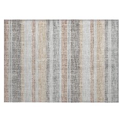 Machine Washable Indoor/Outdoor Chantille ACN2122 Gray 1'8" x 2'6" Rug