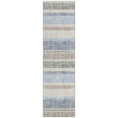 Machine Washable Indoor/Outdoor Chantille ACN2122 Navy 2'3" x 7'6" Runner Rug