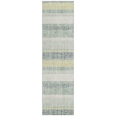 Machine Washable Indoor/Outdoor Chantille ACN2122 Seafoam 2'3" x 7'6" Runner Rug