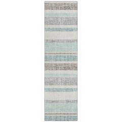 Machine Washable Indoor/Outdoor Chantille ACN2122 Teal 2'3" x 7'6" Runner Rug