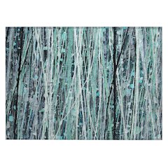 Machine Washable Indoor/Outdoor Chantille ACN2126 Teal 1'8" x 2'6" Rug