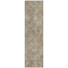 Machine Washable Indoor/Outdoor Chantille ACN2128 Brown 2'3" x 7'6" Runner Rug