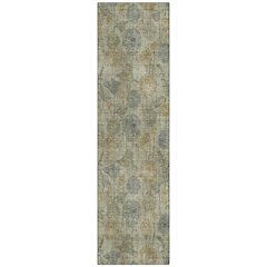 Machine Washable Indoor/Outdoor Chantille ACN2128 Khaki 2'3" x 7'6" Runner Rug