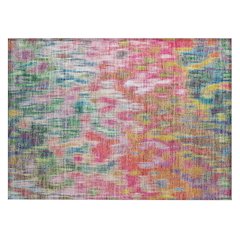 Machine Washable Indoor/Outdoor Chantille ACN2129 Pink 1'8" x 2'6" Rug