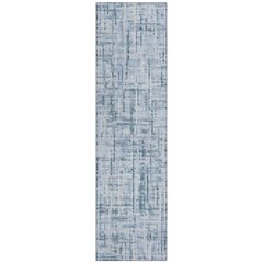 Machine Washable Indoor/Outdoor Chantille ACN2130 Blue 2'3" x 7'6" Runner Rug