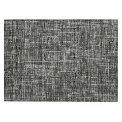 Machine Washable Indoor/Outdoor Chantille ACN2130 Charcoal 1'8" x 2'6" Rug