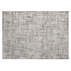 Machine Washable Indoor/Outdoor Chantille ACN2130 Taupe 1'8" x 2'6" Rug
