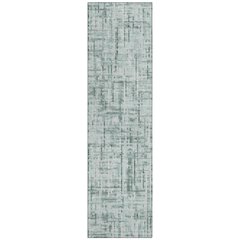 Machine Washable Indoor/Outdoor Chantille ACN2130 Teal 2'3" x 7'6" Runner Rug