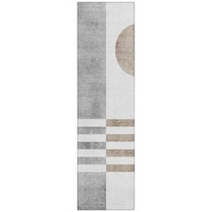 Machine Washable Indoor/Outdoor Chantille ACN2131 Ivory 2'3" x 7'6" Runner Rug