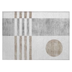 Machine Washable Indoor/Outdoor Chantille ACN2131 Ivory 1'8" x 2'6" Rug