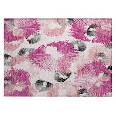 Machine Washable Indoor/Outdoor Chantille ACN2132 Pink 1'8" x 2'6" Rug