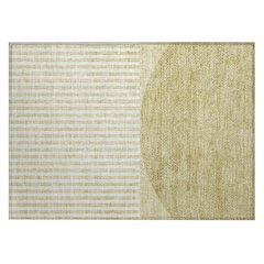Machine Washable Indoor/Outdoor Chantille ACN2134 Wheat 1'8" x 2'6" Rug