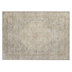 Machine Washable Indoor/Outdoor Chantille ACN2136 Beige 1'8" x 2'6" Rug