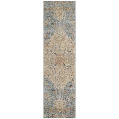 Machine Washable Indoor/Outdoor Chantille ACN2136 Blue 2'3" x 7'6" Runner Rug