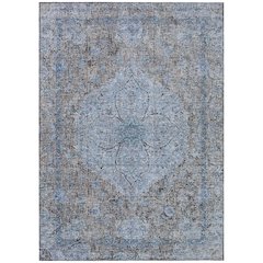 Machine Washable Indoor/Outdoor Chantille ACN2136 Gray 2'6" x 3'10" Rug