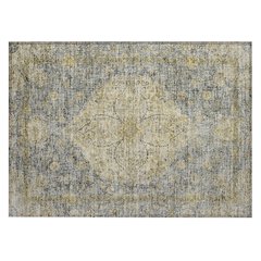 Machine Washable Indoor/Outdoor Chantille ACN2136 Pewter 1'8" x 2'6" Rug