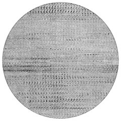 Machine Washable Indoor/Outdoor Chantille ACN2137 Gray 8' x 8' Round Rug