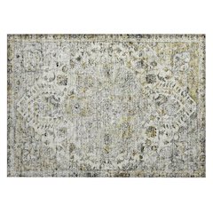 Machine Washable Indoor/Outdoor Chantille ACN2138 Beige 1'8" x 2'6" Rug