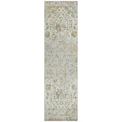 Machine Washable Indoor/Outdoor Chantille ACN2138 Ivory 2'3" x 7'6" Runner Rug