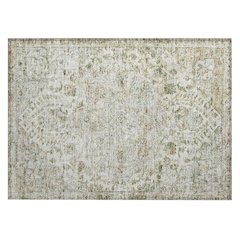 Machine Washable Indoor/Outdoor Chantille ACN2138 Ivory 1'8" x 2'6" Rug