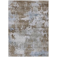Machine Washable Indoor/Outdoor Chantille ACN2142 Chocolate 2'6" x 3'10" Rug
