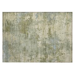 Machine Washable Indoor/Outdoor Chantille ACN2143 Green 1'8" x 2'6" Rug