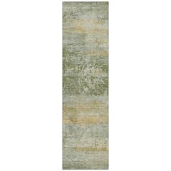 Machine Washable Indoor/Outdoor Chantille ACN2146 Aloe 2'3" x 7'6" Runner Rug