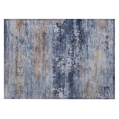 Machine Washable Indoor/Outdoor Chantille ACN2146 Blue 1'8" x 2'6" Rug