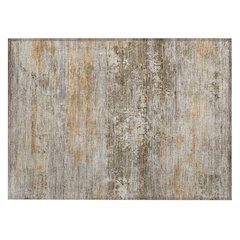 Machine Washable Indoor/Outdoor Chantille ACN2146 Brown 1'8" x 2'6" Rug