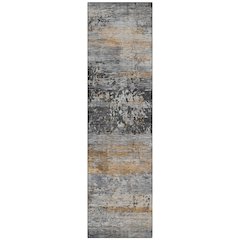 Machine Washable Indoor/Outdoor Chantille ACN2146 Gray 2'3" x 7'6" Runner Rug