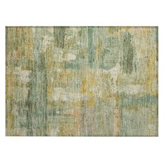 Machine Washable Indoor/Outdoor Chantille ACN2147 Green 1'8" x 2'6" Rug