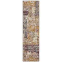 Machine Washable Indoor/Outdoor Chantille ACN2147 Rust 2'3" x 7'6" Runner Rug