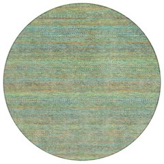 Machine Washable Indoor/Outdoor Chantille ACN2148 Green 8' x 8' Round Rug