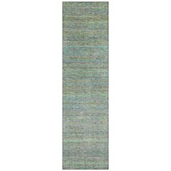 Machine Washable Indoor/Outdoor Chantille ACN2148 Pewter 2'3" x 7'6" Runner Rug