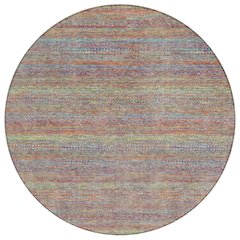 Machine Washable Indoor/Outdoor Chantille ACN2148 Terracotta 8' x 8' Round Rug