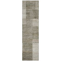 Machine Washable Indoor/Outdoor Chantille ACN2149 Pewter 2'3" x 7'6" Runner Rug