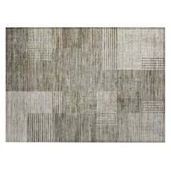 Machine Washable Indoor/Outdoor Chantille ACN2149 Pewter 1'8" x 2'6" Rug