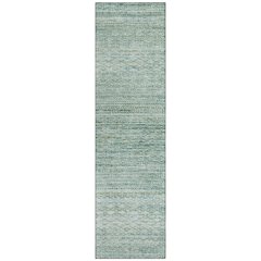 Machine Washable Indoor/Outdoor Chantille ACN2150 Aqua 2'3" x 7'6" Runner Rug