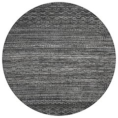 Machine Washable Indoor/Outdoor Chantille ACN2150 Charcoal 8' x 8' Round Rug