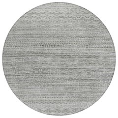 Machine Washable Indoor/Outdoor Chantille ACN2150 Gray 8' x 8' Round Rug