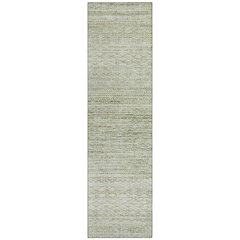 Machine Washable Indoor/Outdoor Chantille ACN2150 Sage 2'3" x 7'6" Runner Rug