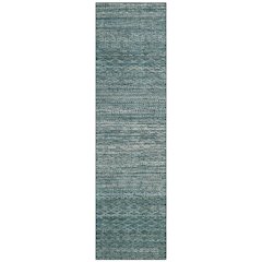 Machine Washable Indoor/Outdoor Chantille ACN2150 Teal 2'3" x 7'6" Runner Rug