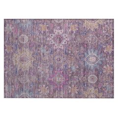 Machine Washable Indoor/Outdoor Chantille ACN2151 Eggplant 1'8" x 2'6" Rug