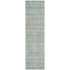 Machine Washable Indoor/Outdoor Chantille ACN2152 Teal 2'3" x 7'6" Runner Rug
