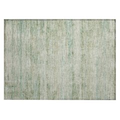 Machine Washable Indoor/Outdoor Chantille ACN2154 Green 1'8" x 2'6" Rug