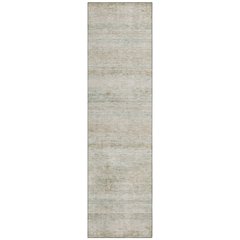 Machine Washable Indoor/Outdoor Chantille ACN2154 Putty 2'3" x 7'6" Runner Rug