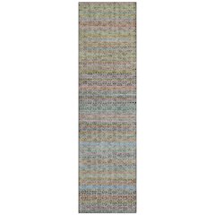Machine Washable Indoor/Outdoor Chantille ACN2155 Aqua 2'3" x 7'6" Runner Rug